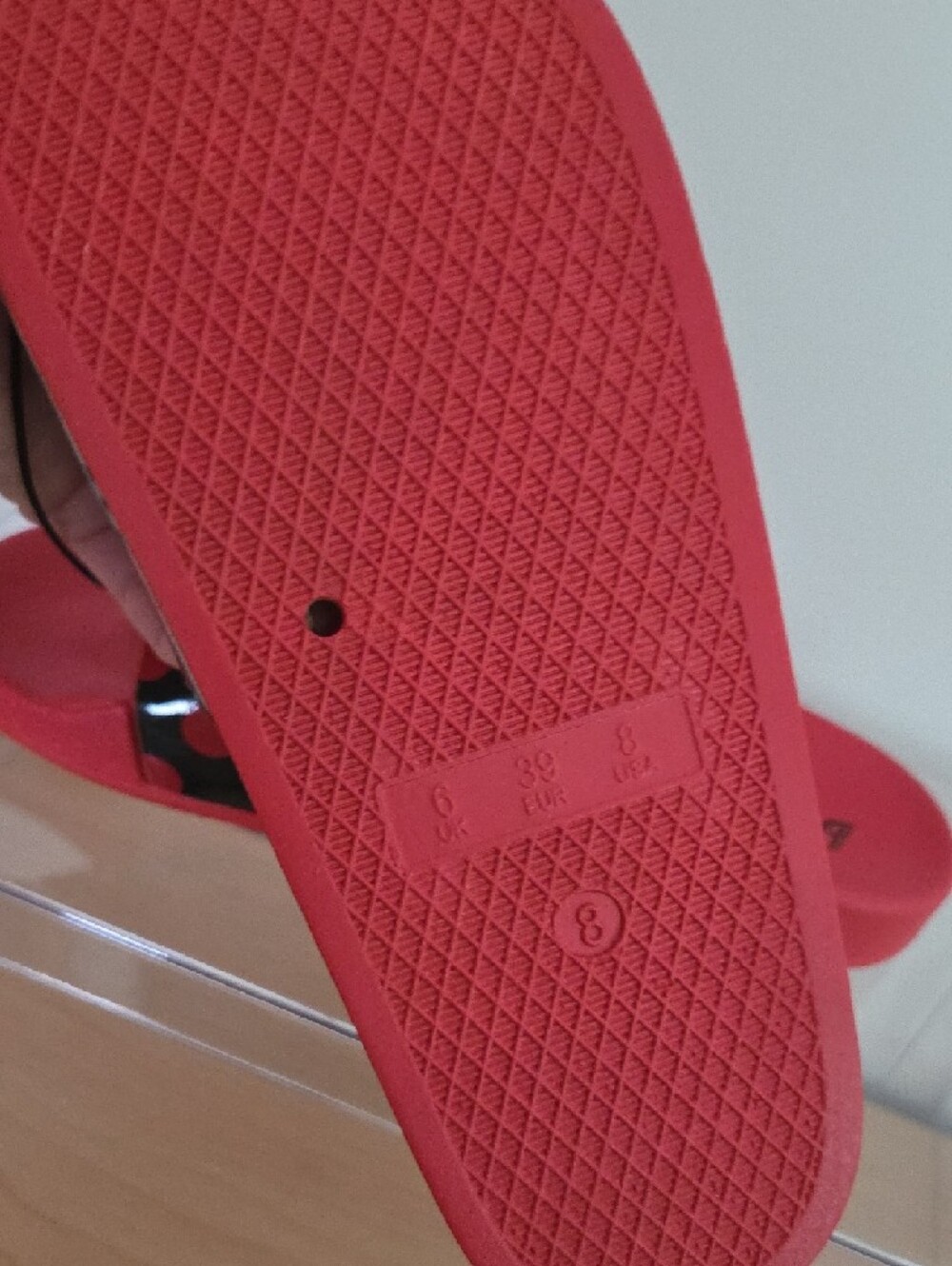 Betty Boop Red & Black Polka Dot Womens Slide Sandals, Size 8 NWT - Picture 4 of 5